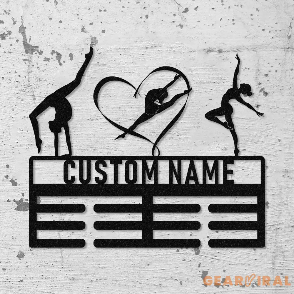 Personalized Ballet Dance Award Medal Holder Custom Ballet Dancer Name Medal Hanger 12 Rungs for Medals & Ribbons Dance