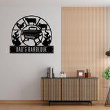 Personalized Bar and Grill Metal Wall Art with Led Lights, Custom Outdoor Metal Sign, Grill Sign Wall Decor, Housewarming Gift, Backyard Metal BBQ Sign
