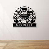 Personalized Bar and Grill Metal Wall Art with Led Lights, Custom Outdoor Metal Sign, Grill Sign Wall Decor, Housewarming Gift, Backyard Metal BBQ Sign