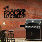 Personalized Bar & Grill Sign Metal Wall Art, Outdoor Patio Decor, BBQ Grill Sign, Grilling Gift, Gift for Him, Pool Sign, Outdoor Decor