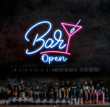 Personalized Bar Open Neon Sign Custom Name Bar Neon Sign Neon Sign Gifts Neon Sign for Dad Christmas Gift Neon Man
