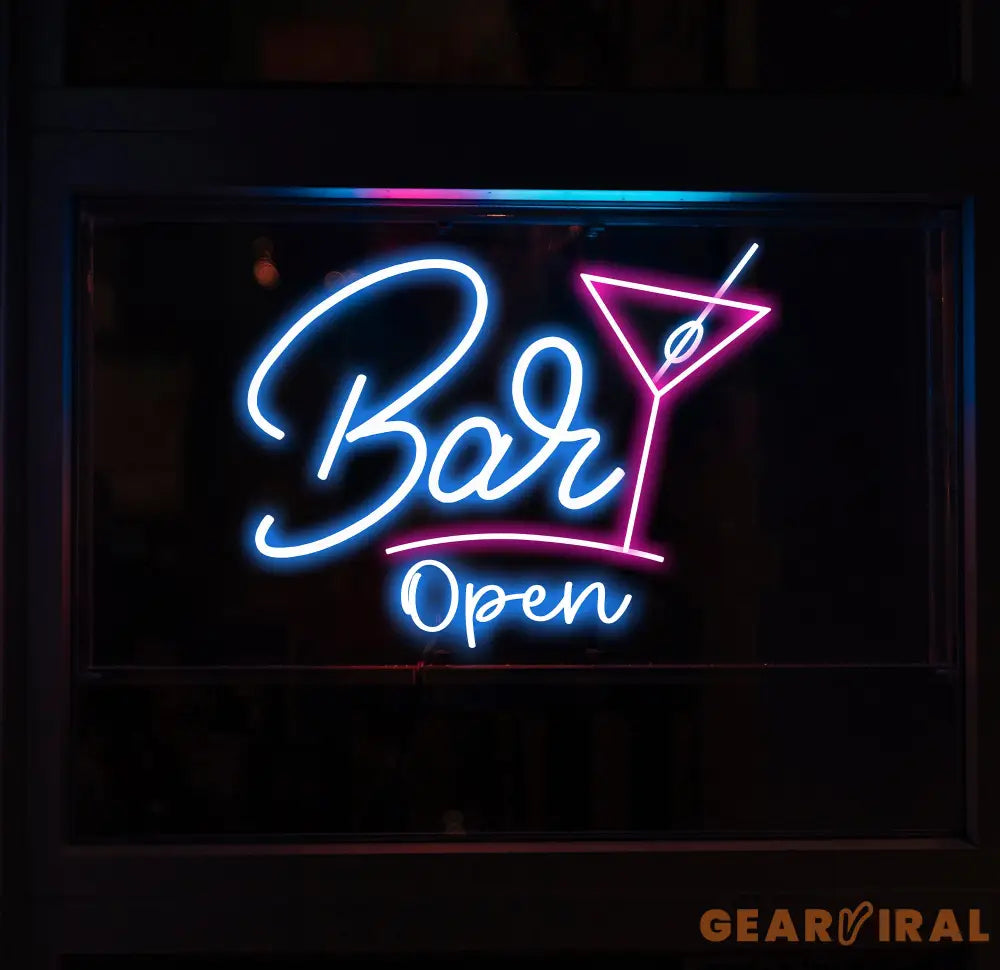 Personalized Bar Open Neon Sign Custom Name Bar Neon Sign Neon Sign Gifts Neon Sign for Dad Christmas Gift Neon Man