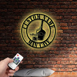 Personalized Bar Sign Wine Decor Wine Bar Sign Personalized Wine sign Metal Wine Name sign Wine Bar Metal Wall Sign Man