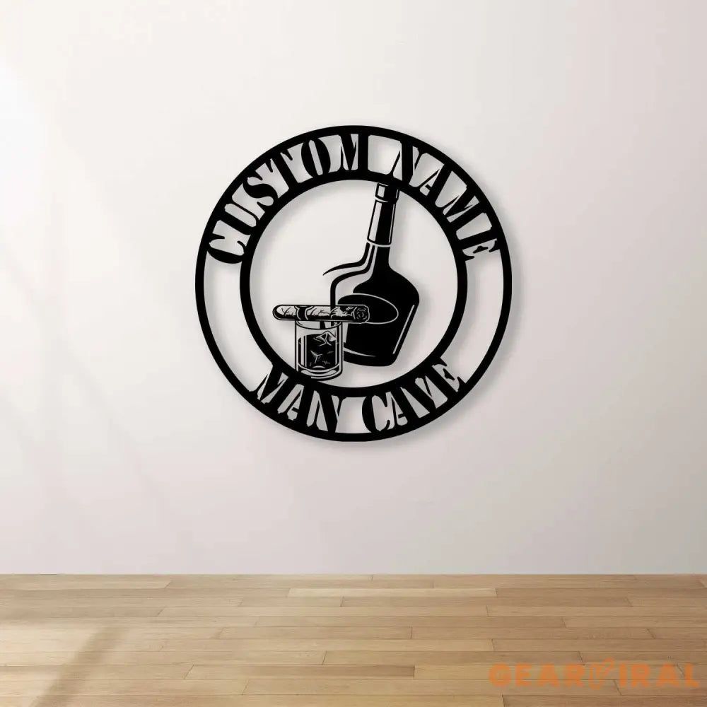 Personalized Bar Sign Wine Decor Wine Bar Sign Personalized Wine sign Metal Wine Name sign Wine Bar Metal Wall Sign Man