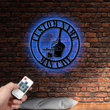 Personalized Bar Sign Wine Decor Wine Bar Sign Personalized Wine sign Metal Wine Name sign Wine Bar Metal Wall Sign Man