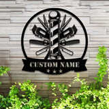 Personalized Barber Metal Sign with LED Lights - Custom Barber Metal Wall Decor - Barber Birthday Gift - Barber Wall Decor | GearViral