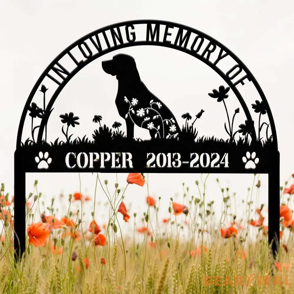 Personalized Beagle Memorial Stake Sign - Custom Pet Grave Marker with Stake Pet Loss Sympathy Sign Remembrance Gift