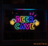 Personalized Bee Cave Neon Sign Custom Name Bar Neon Sign Neon Sign Gifts Neon Sign for Dad Christmas Gift Neon Man