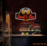 Personalized Beer Bar Neon Sign Custom Name Bar Neon Sign Neon Sign Gifts Neon Sign for Dad Christmas Gift Neon Man