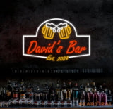 Personalized Beer Bar Neon Sign Custom Name Bar Neon Sign Neon Sign Gifts Neon Sign for Dad Christmas Gift Neon Man