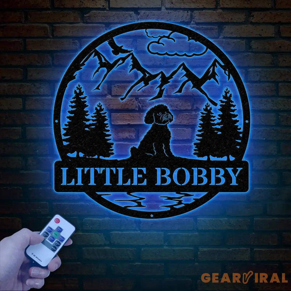 Personalized Bichon Frise Metal Sign Custom Dog Name Sign Dog Memorial Gift Bichon Frise Wall Decor Dog Lovers Wall Art