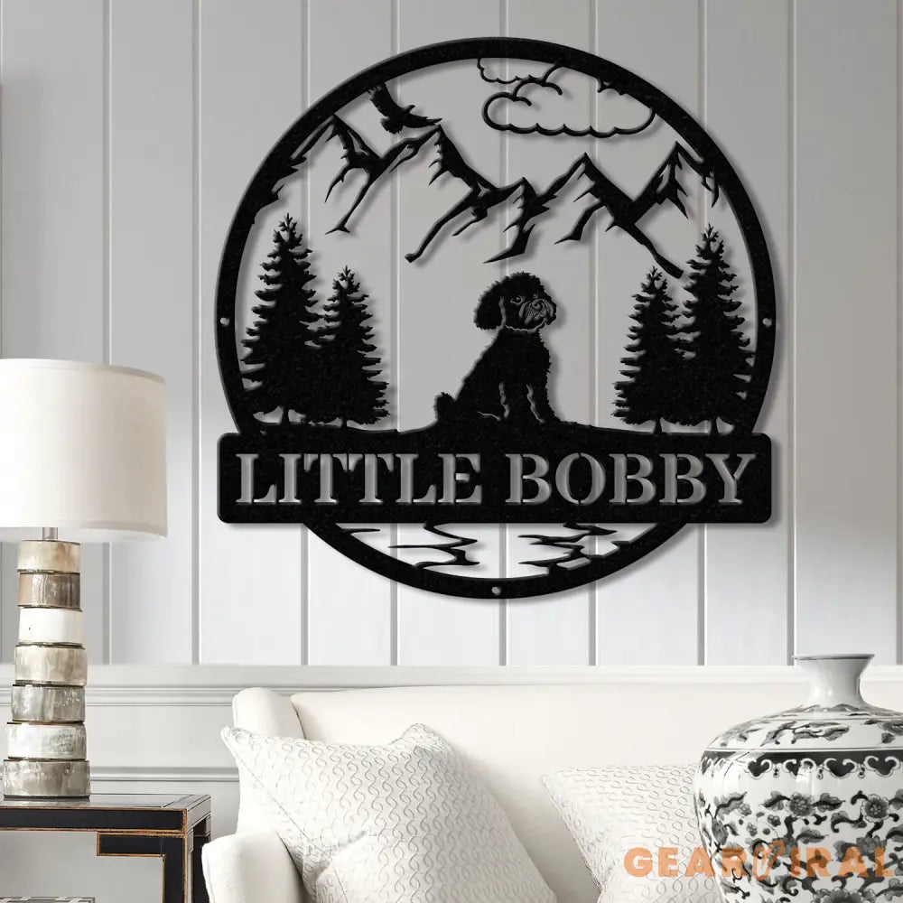 Personalized Bichon Frise Metal Sign Custom Dog Name Sign Dog Memorial Gift Bichon Frise Wall Decor Dog Lovers Wall Art