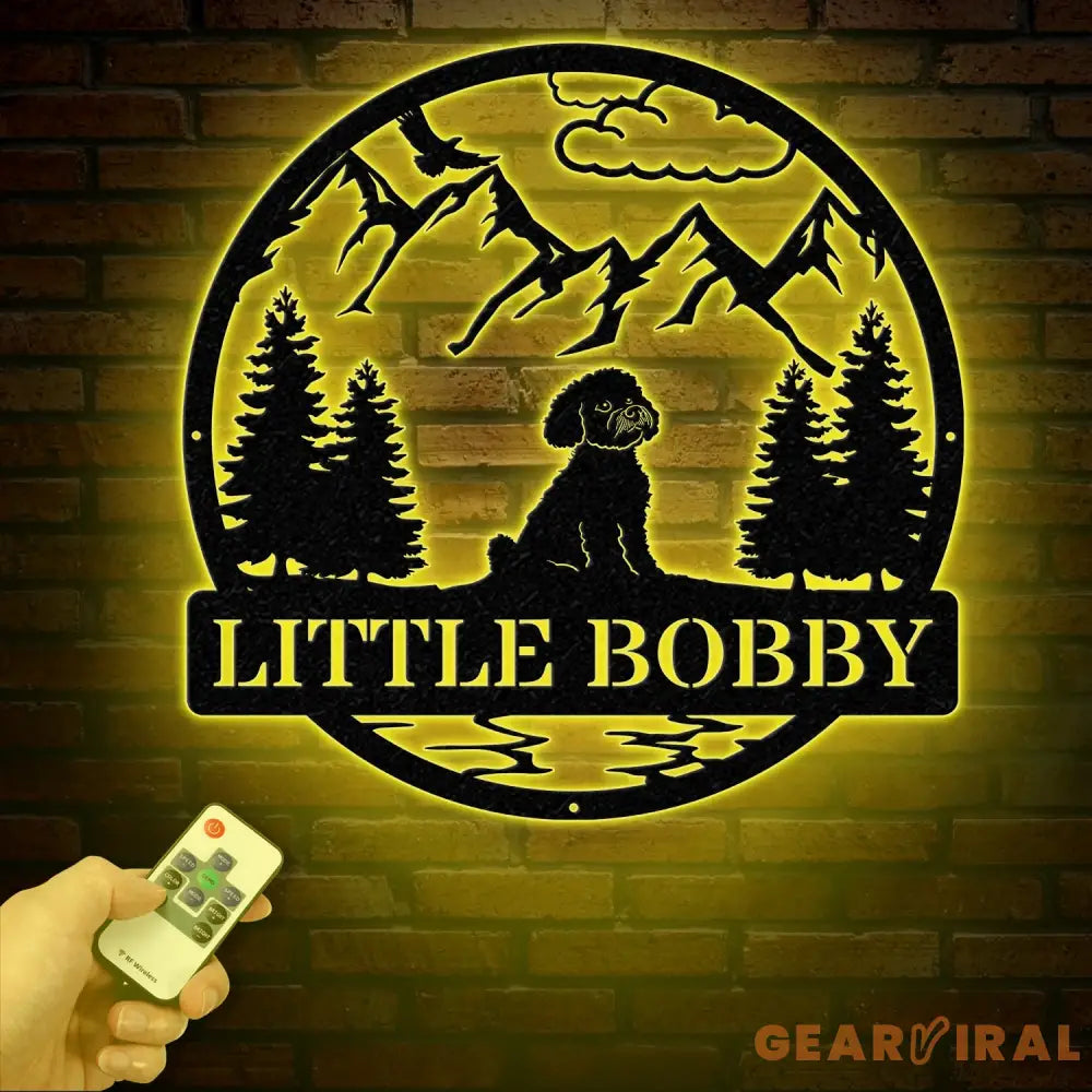 Personalized Bichon Frise Metal Sign Custom Dog Name Sign Dog Memorial Gift Bichon Frise Wall Decor Dog Lovers Wall Art