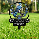 Personalized Blue Jay Memorial Plaque Stake Memorial Gifts for Loss of Mother Memorial Sign In Loving Memory Gift Gift