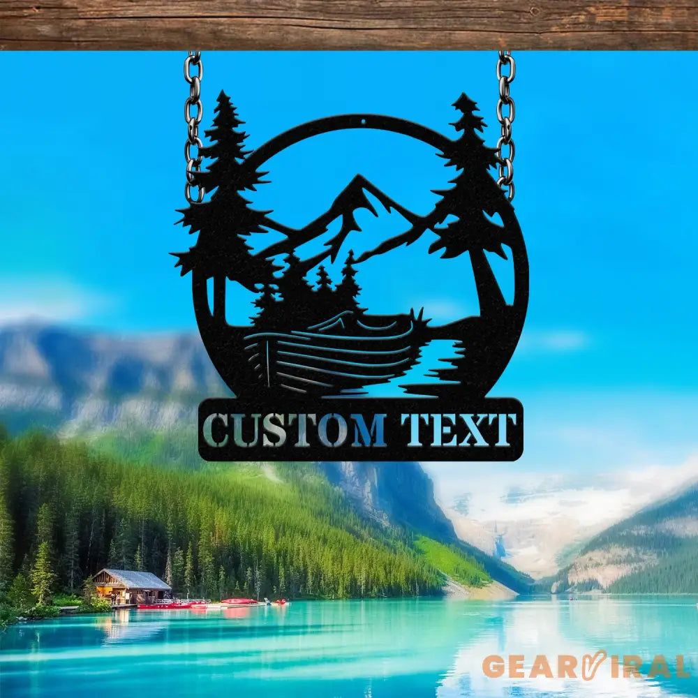 Personalized Boat Lake House Metal Sign with Led Light Metal Outdoor Decor Lake Beach House Decor Custom Boat Gift,