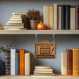 Personalized Book Tracker Sign, Reading Goal Counter, Custom Library Decor, Book Lover Gift, Wooden Reading Progress Display