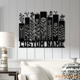 Personalized Books Metal Sign with LED Lights - Custom Bookshelf Wall Art - Library Decor - Bookworm & Reading Room