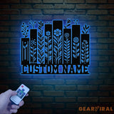 Personalized Books Metal Sign with LED Lights - Custom Bookshelf Wall Art - Library Decor - Bookworm & Reading Room