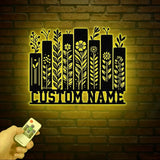 Personalized Books Metal Sign with LED Lights - Custom Bookshelf Wall Art - Library Decor - Bookworm & Reading Room