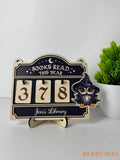 Personalized Books Read This Year Owl Counter, Book Read Tracker ,Bookshelf Decor,Book End,Reader Gift,Book Lover,Gift,Bookish Gift