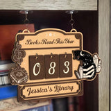 Personalized Books Read This Year, Books Read Tracker, Bookshelf Counter, Bookish Decor, Bookish Gift, Gift for Readers, Book Lovers Gifts.