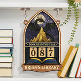 Personalized Books Read Tracker, Dragon Books Read This Year, Bookish Decor, Custom Reader Gift, Birthday Gift for Book Lover