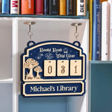 Personalized Books Read Tracker - Books Read This Year, Bookshelf Counter, Bookish Decor, Bookish Gift, Gift for Readers, Book Lovers Gifts