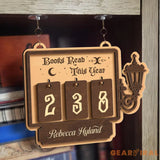 Personalized Books Read Tracker - Books Read This Year, Bookshelf Counter, Bookish Decor, Bookish Gift, Gift for Readers, Book Lovers Gifts