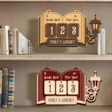 Personalized Books Read Tracker,Books Read This Year Counter,Book Tracker,Bookshelf Decor,Book End,Reader Gift,Book Lover Gift,Bookish Gift