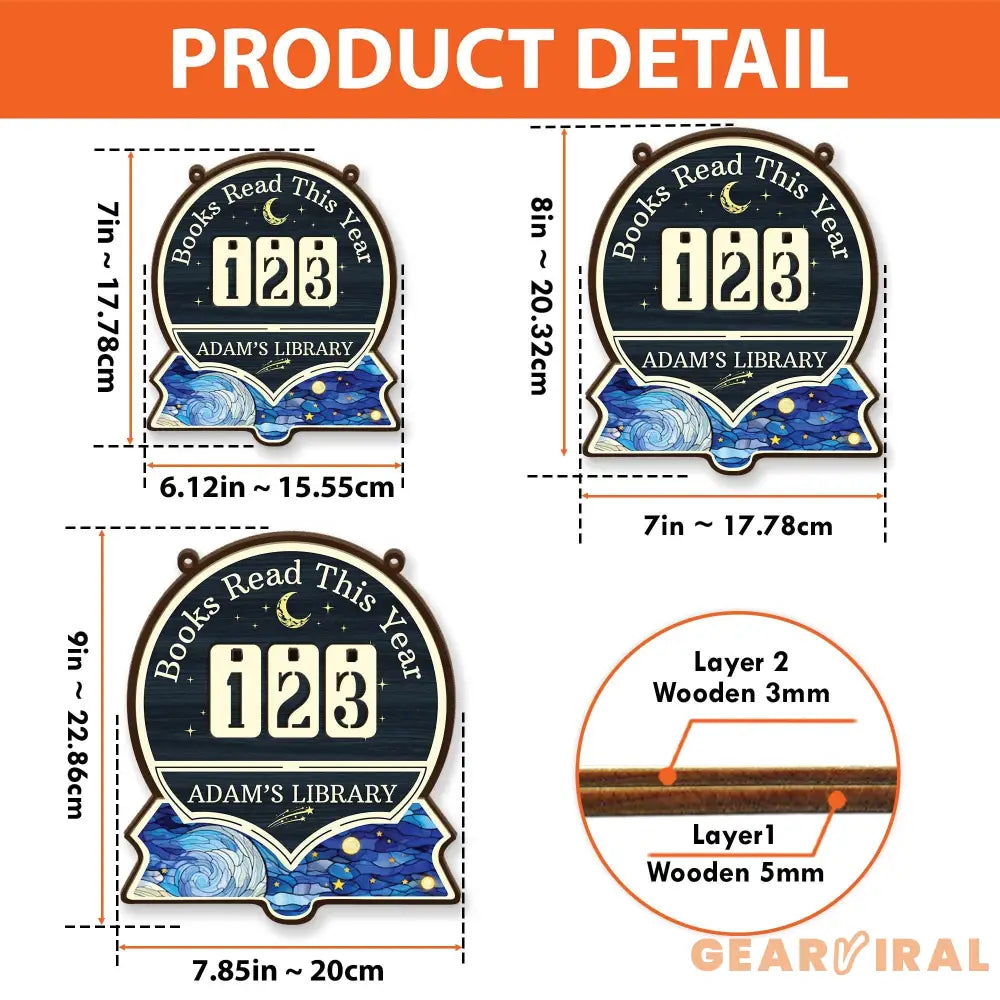 Personalized Books Read Tracker,Books Read This Year Counter,Bookshelf Decor,Gift for Reader,Book Lover,Bookish Gift,Book End,Book Club Gift