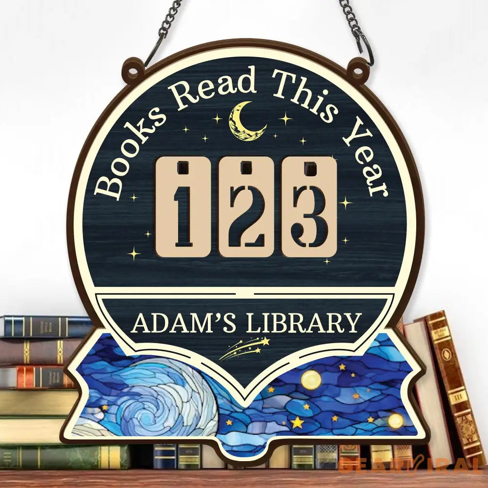 Personalized Books Read Tracker,Books Read This Year Counter,Bookshelf Decor,Gift for Reader,Book Lover,Bookish Gift,Book End,Book Club Gift