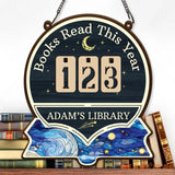 Personalized Books Read Tracker,Books Read This Year Counter,Bookshelf Decor,Gift for Reader,Book Lover,Bookish Gift,Book End,Book Club Gift
