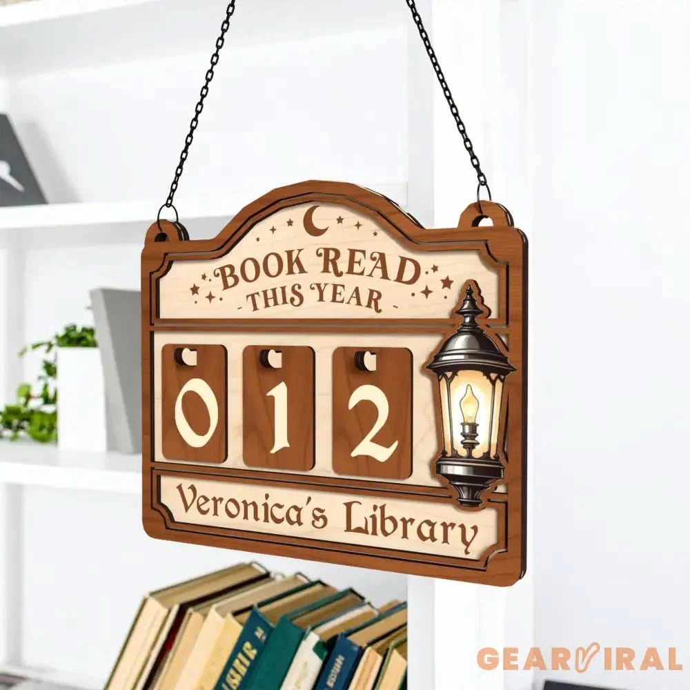 Personalized Books Read Tracker This Year,Books Read Counter,Bookshelf Decor,Gifts For Reader,Book Lover,Book End,Bookish Gifts,Book Club
