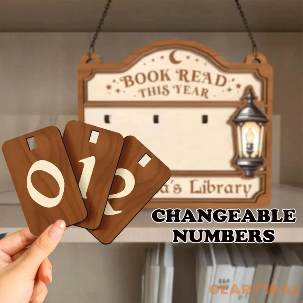 Personalized Books Read Tracker This Year,Books Read Counter,Bookshelf Decor,Gifts For Reader,Book Lover,Book End,Bookish Gifts,Book Club
