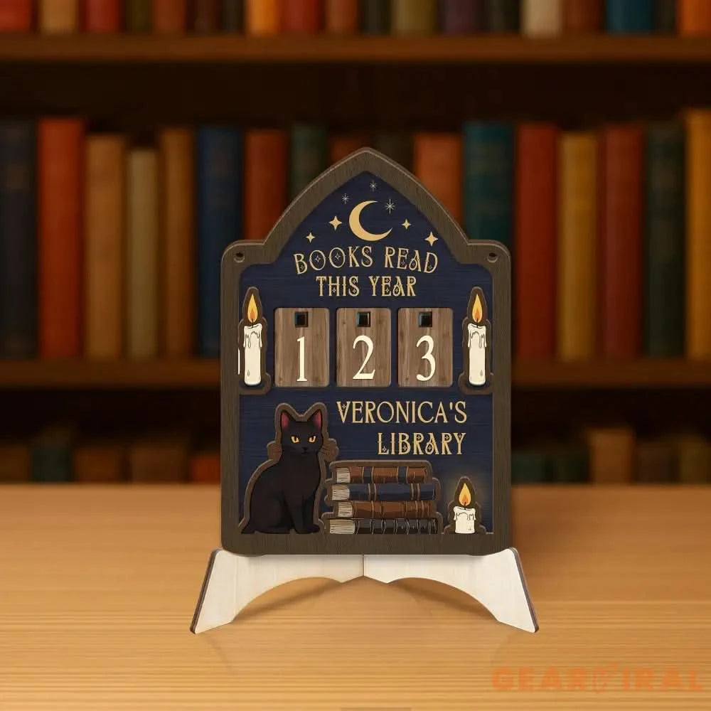 Personalized Books Read Tracker, Books Read This Year Counter, Reading Challenge Counter, Bookshelf Decor, Book Lover Gift, Bookish Gift