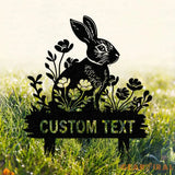 Personalized Bunny Stake Sign,Custom Rabbit Garden Decor,Year of Rabbit Gift,Pet Grave Marker,Outdoor decor,Rabbit Sign