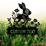 Personalized Bunny Stake Sign,Custom Rabbit Garden Decor,Year of Rabbit Gift,Pet Grave Marker,Outdoor decor,Rabbit Sign