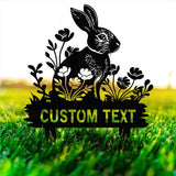 Personalized Bunny Stake Sign,Custom Rabbit Garden Decor,Year of Rabbit Gift,Pet Grave Marker,Outdoor decor,Rabbit Sign