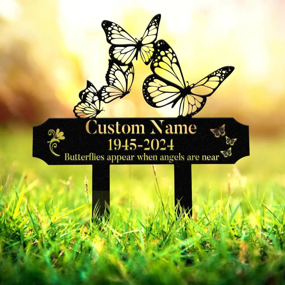Personalized Butterfly Memorial Plaque Stake Memorial Gifts for Loss of Mother Memorial Sign In Loving Memory Gift Gift