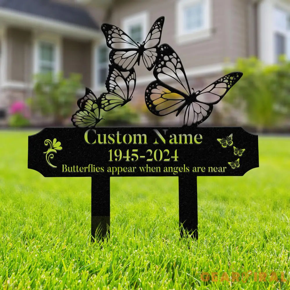 Personalized Butterfly Memorial Plaque Stake Memorial Gifts for Loss of Mother Memorial Sign In Loving Memory Gift Gift