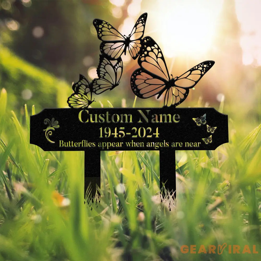 Personalized Butterfly Memorial Plaque Stake Memorial Gifts for Loss of Mother Memorial Sign In Loving Memory Gift Gift