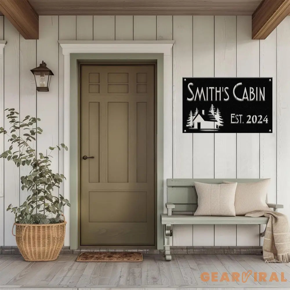 Personalized Cabin Sign Lodge Decor Carved Sign Custom Family Name Sign Last Name Sign Housewarming Gift Gift for Dad