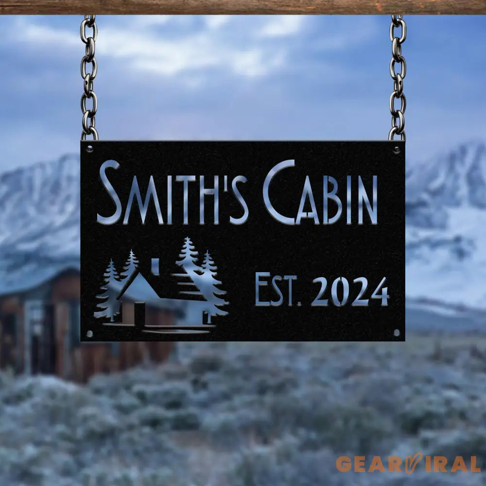 Personalized Cabin Sign Lodge Decor Carved Sign Custom Family Name Sign Last Name Sign Housewarming Gift Gift for Dad
