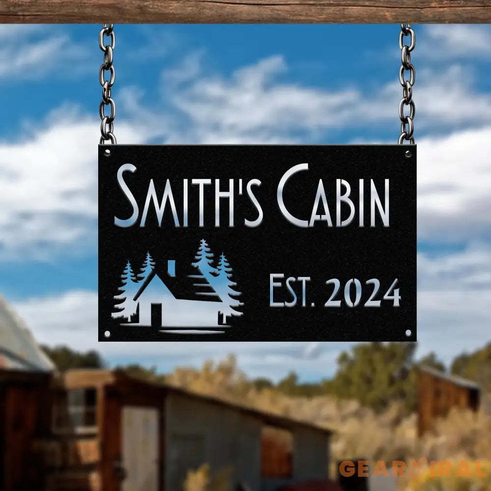 Personalized Cabin Sign Lodge Decor Carved Sign Custom Family Name Sign Last Name Sign Housewarming Gift Gift for Dad