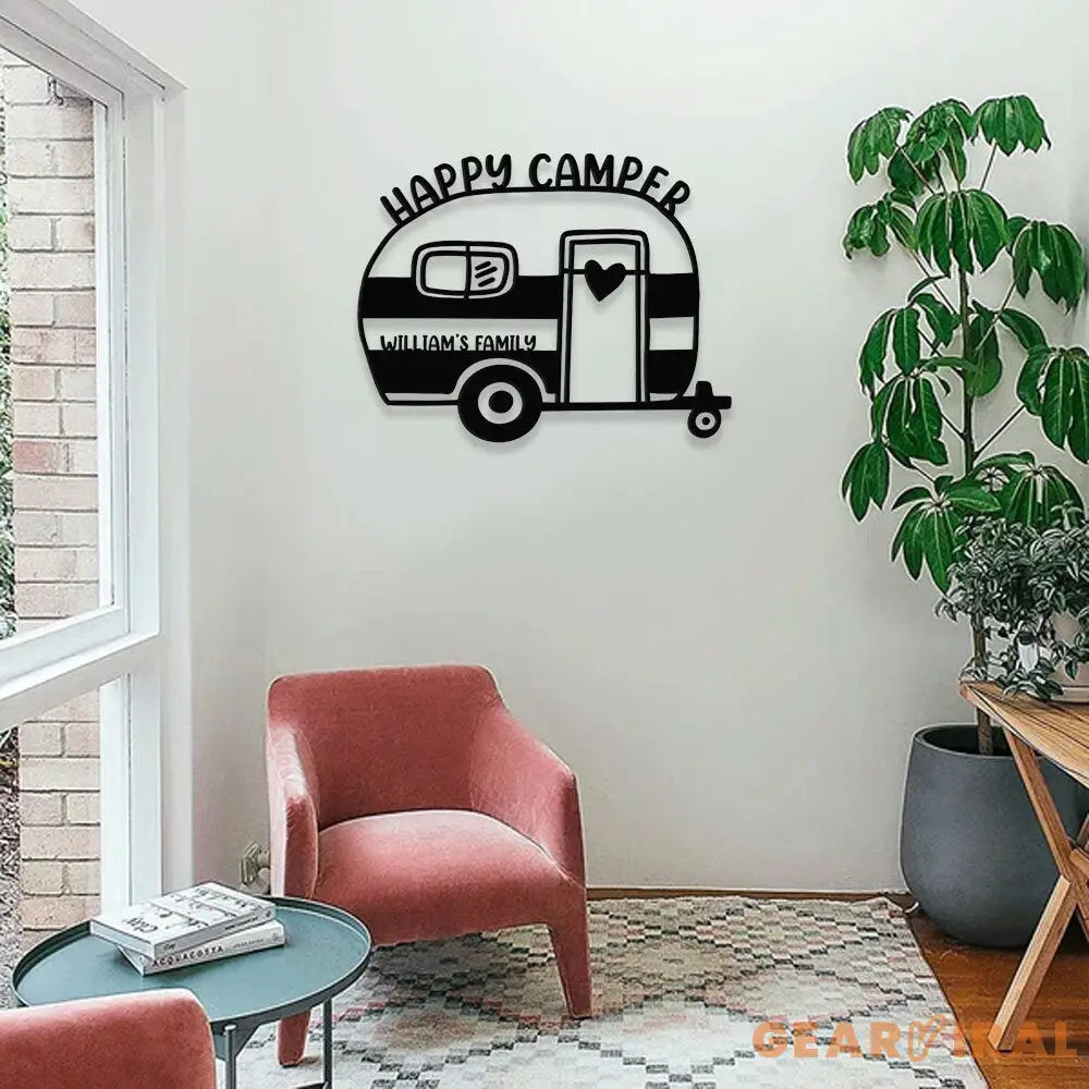 Personalized Camper Metal Sign - Camping Metal Sign - Personalize Camp Metal Sign - Metal Decor - Camping Wall Sign