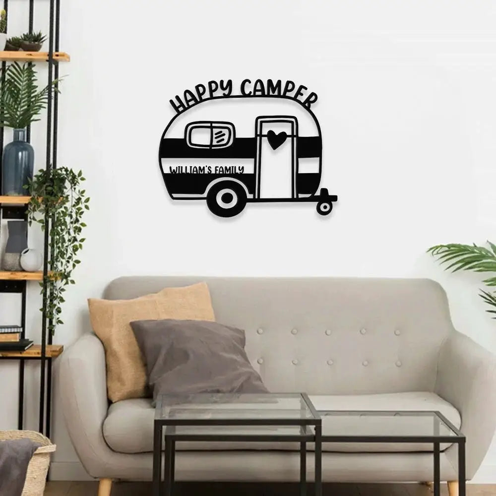 Personalized Camper Metal Sign - Camping Metal Sign - Personalize Camp Metal Sign - Metal Decor - Camping Wall Sign