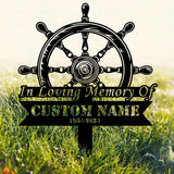 Personalized Captain Sailor Memorial Stake, Sailor Memorial Sign, Grave Marker, Sympathy Sign, Remembrance Stake, Sailor Gift