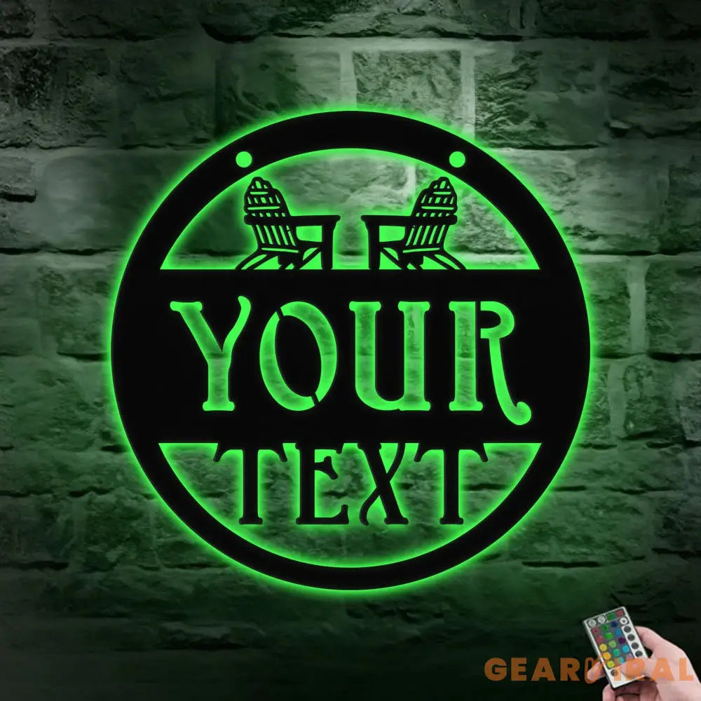 Personalized Carter Patio Family Name Metal LED Sign - Custom Carter Patio Wall Hanging - Carter Patio Decor