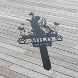 Personalized Cat Memorial Garden Stake - Cat with Wings and Butterfly Stake - Cat Lover - Loss of Cat Grave Marker | GearViral