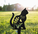 Personalized Cat Memorial Stake - Metal Stake - Cat Loss - Sympathy Sign | GearViral